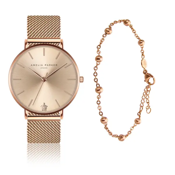 Montre et bracelet femme Amelia Parker Gold Sky