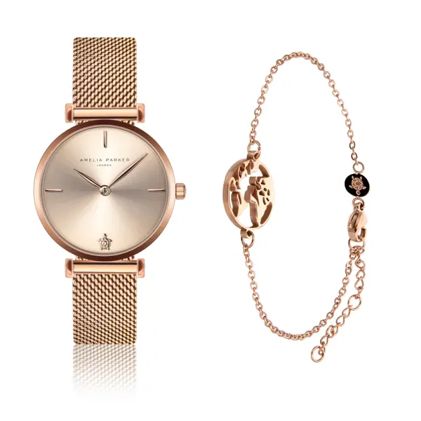 Montre et bracelet femme Amelia Parker Golde Shore