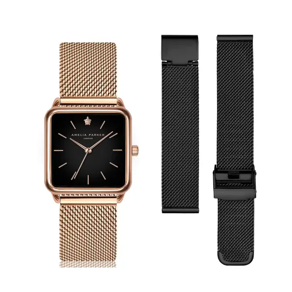 Montre et bracelet de montre femme Amelia Parker Night Plaza