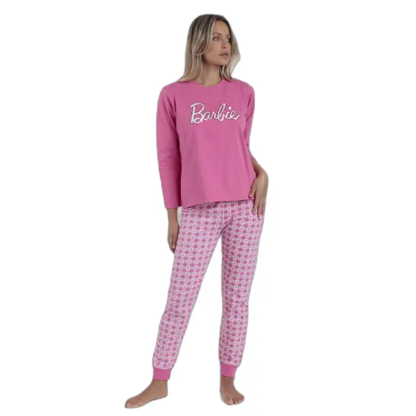 Pyjama manches longues femme Barbie Vichy Mood