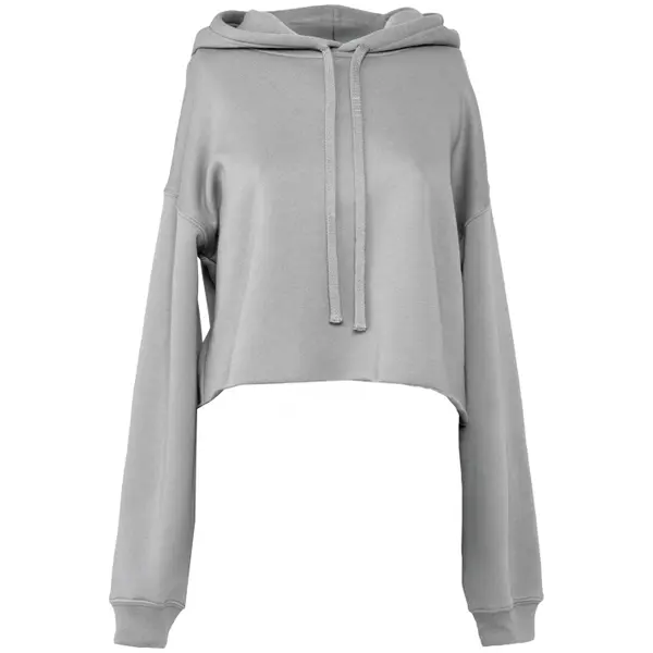 Sweatshirt crop à capuche femme Bella + Canvas