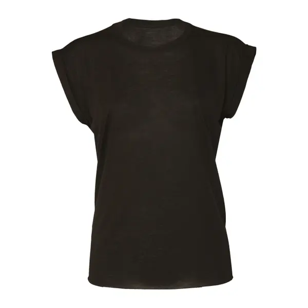 T-shirt manches roulottées femme Bella + Canvas Flowy