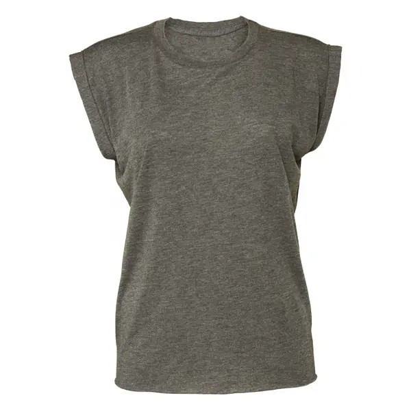 T-shirt manches roulottées femme Bella + Canvas Flowy