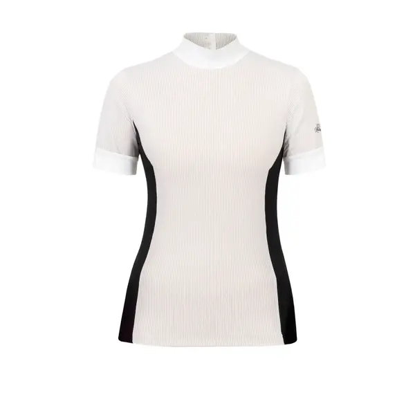 Polo d'équitation de concours femme Cavalliera Elegant Stripe