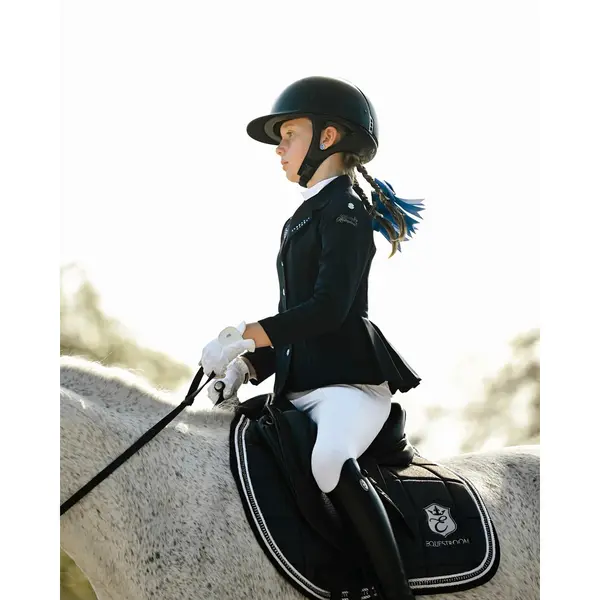Veste équitation de concours softshell fille Cavalliera Purity Glow