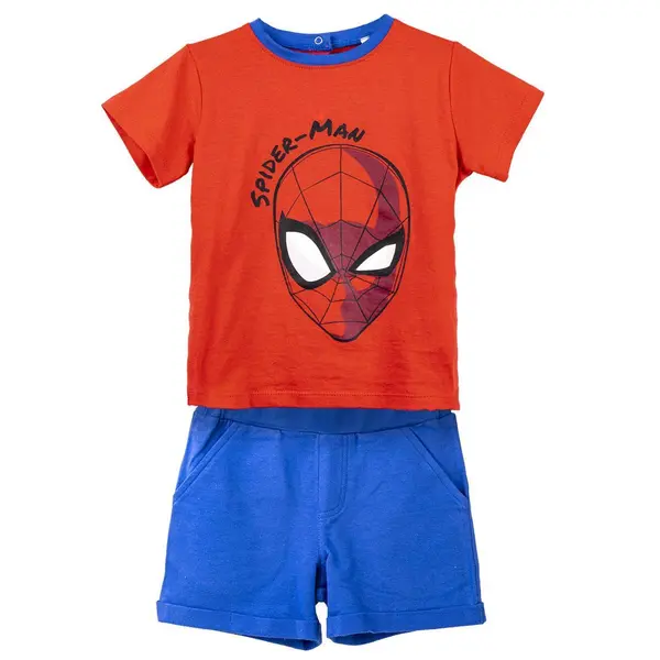 Ensemble t-shirt et short bébé garçon Cerda French Terry Spiderman