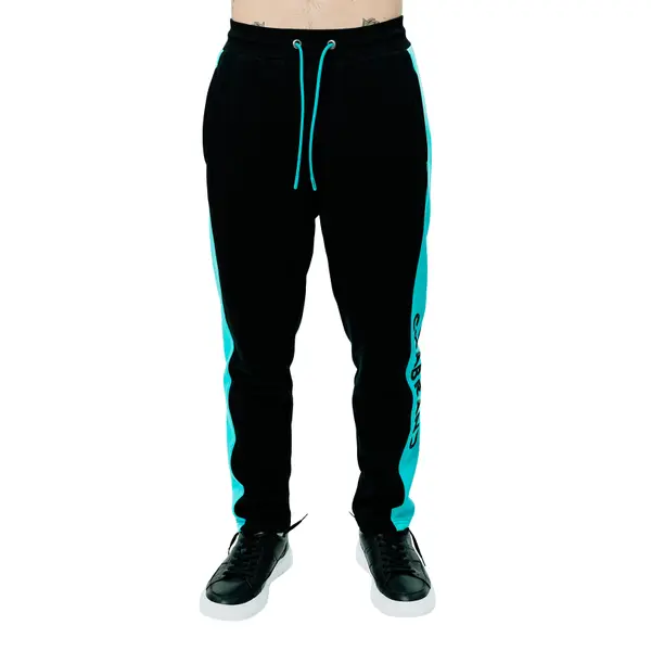 Pantalon de jogging bicolore en coton mélangé Chabrand