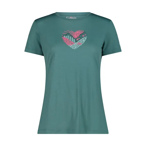 T-shirt col rond en laine mérinos femme CMP