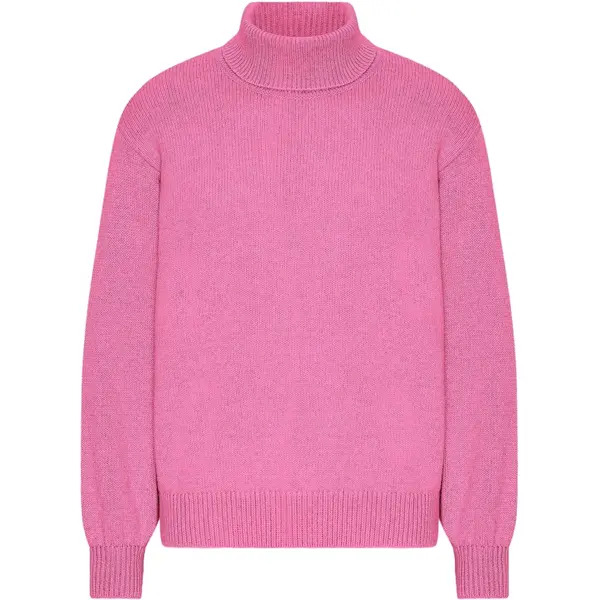 Pull col roulé femme Colorful Standard Bubblegum Pink