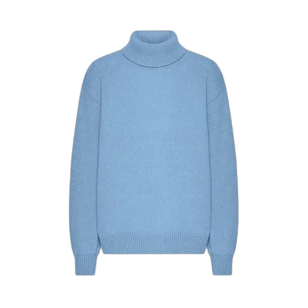 Pull col roulé femme Colorful Standard Seaside Blue