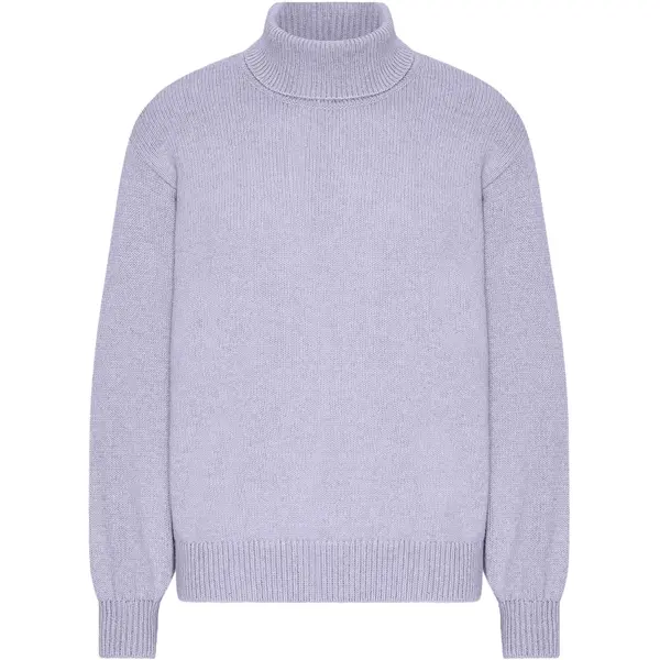 Pull col roulé femme Colorful Standard Soft Lavender