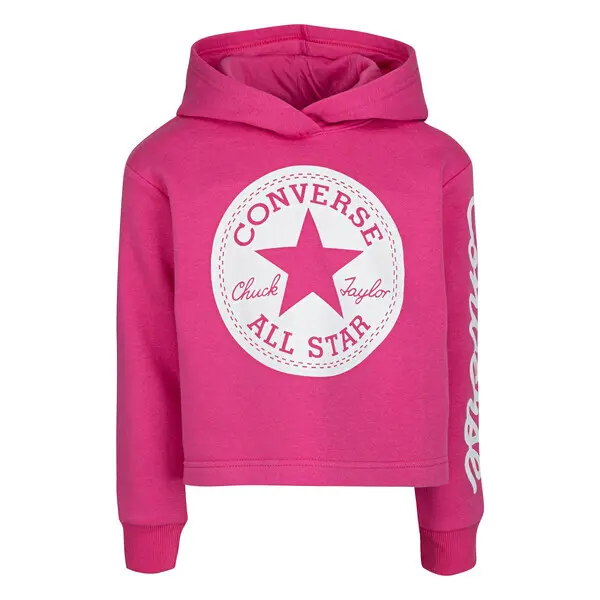 Sweatshirt à capuche fille Converse Signature Cropped