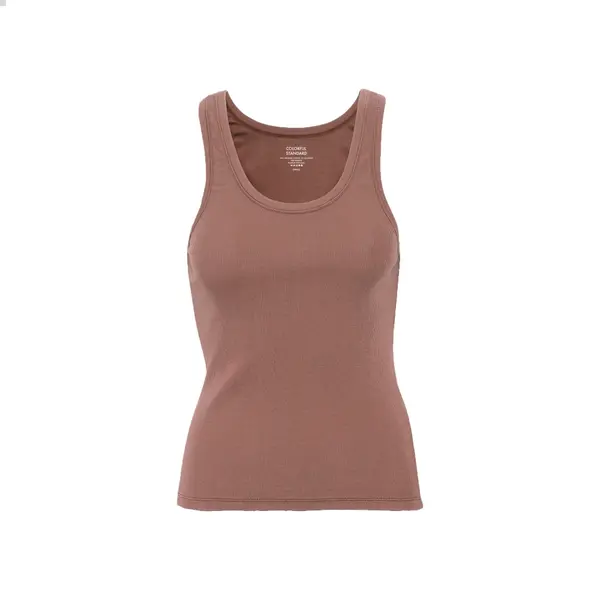 Débardeur côtelé femme Colorful Standard Organic rosewood mist