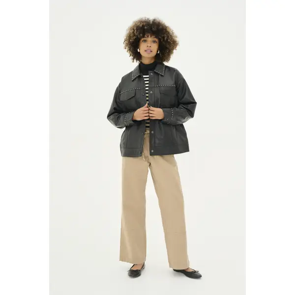 Veste en cuir femme CULTURE Claudette Canja