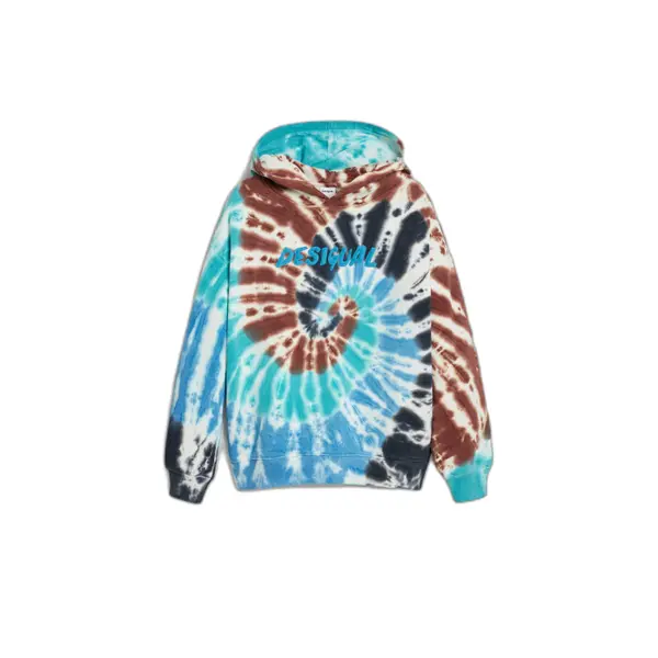 Sweatshirt à capuche enfant Desigual Tie-Dye