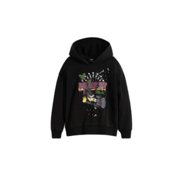 Sweatshirt à capuche enfant Desigual Miky Rock