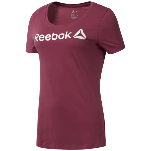 T-shirt femme Reebok Linear Read Scoop Neck
