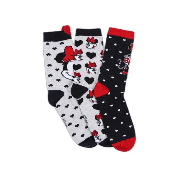 Chaussettes femme Disney Minnie Hearts (x12)