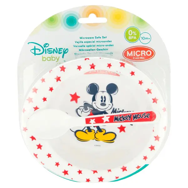 Assiette et Cuillère Disney Mickey