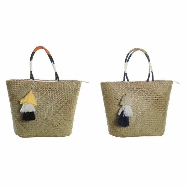 Sac de plage fibre DKD Home Decor 49x18x37 cm (x2)
