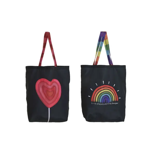 Sac de plage en toile polyester nylon DKD Home Decor 43x15x40 cm (x2)