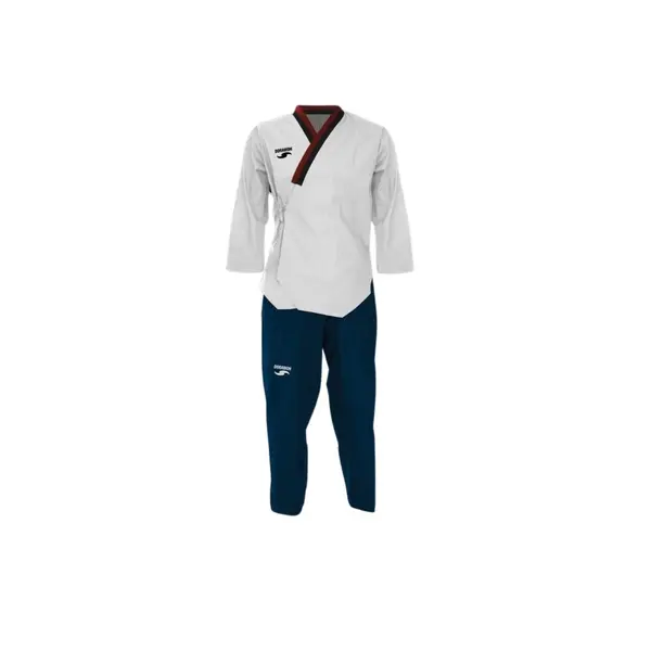 Dobok de Taekwondo poomsae brodé col Y enfant Dorawon Poom