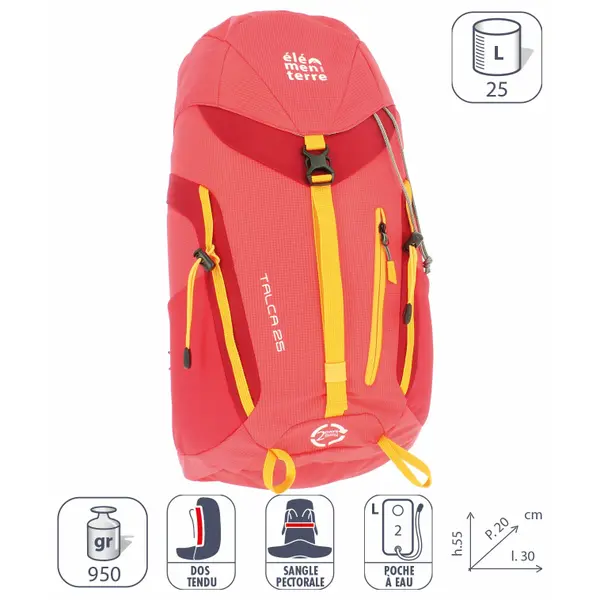 Sac à dos Élémenterre Talca 25 L