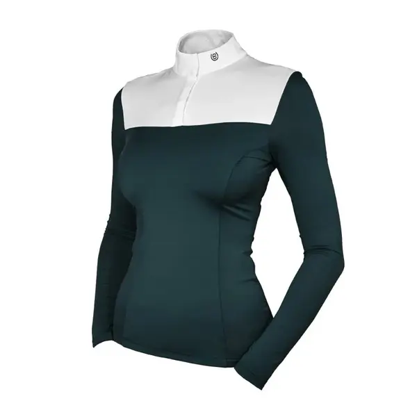 Polo de concours manches longues femme Equestrian Stockholm Fine Line