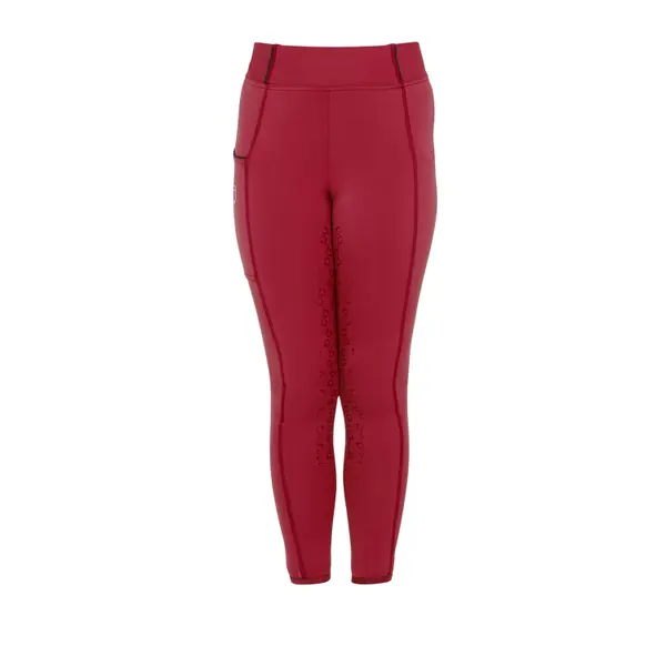 Legging équitation full grip doublé en polaire fille Equestro Classic