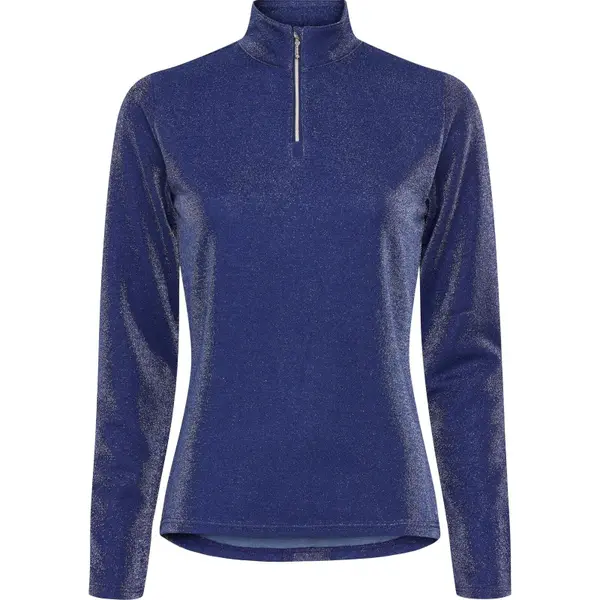 Maillot équitation 1/2 zip femme Equipage Shimmer