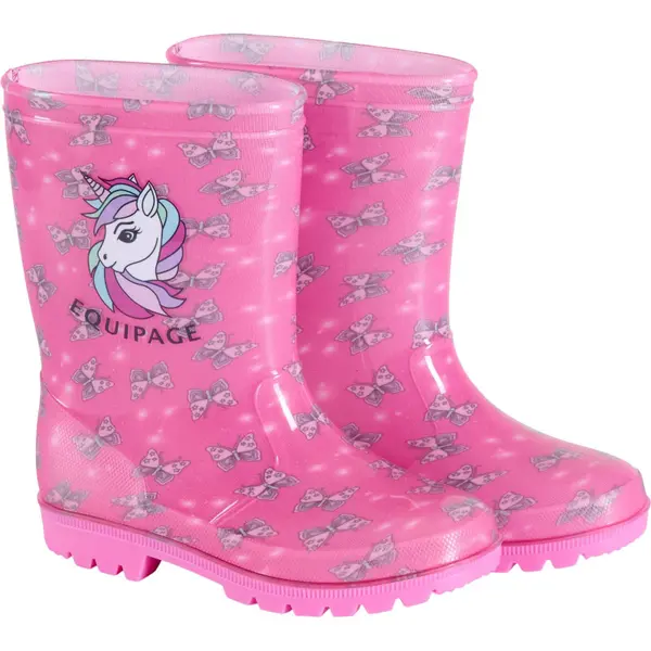 Bottes d'équitation bébé fille Equipage Butterfly Wellies