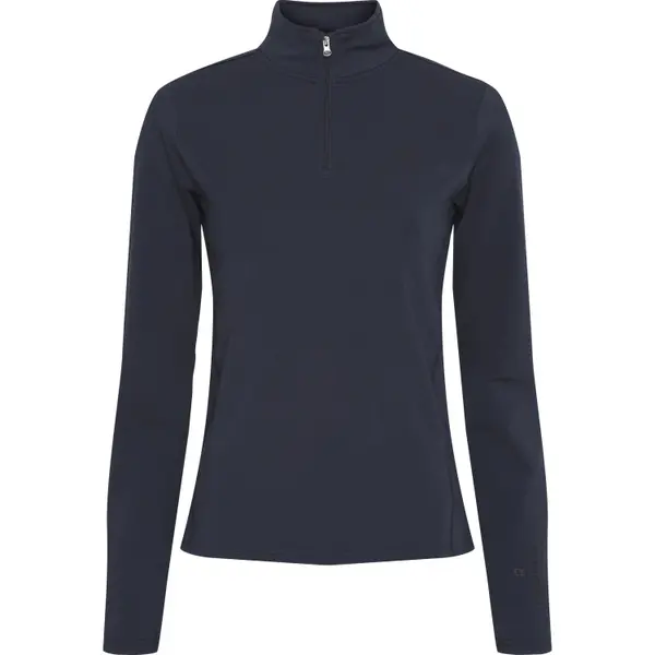 Maillot équitation manches longues 1/2 zip femme Equipage Kolyma