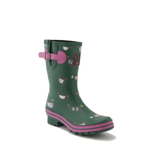 Bottes de pluie en caoutchou femme Evercreatures Chicken Meadow