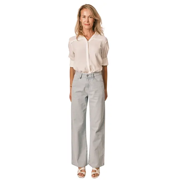 Jeans évasé en coton femme F.A.M. Paris Forest