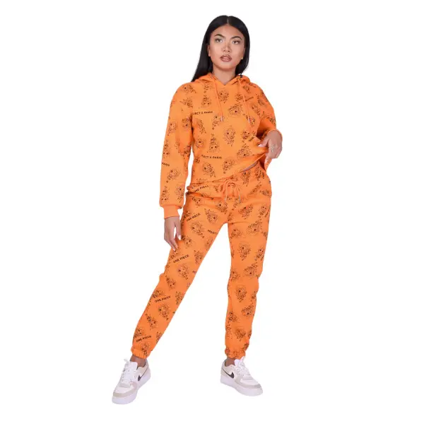 Sweat à capuche femme Project X Paris one piece all over