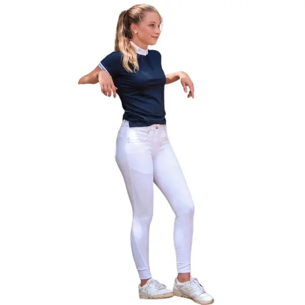 Pantalon équitation de concours femme mid grip Flags&Cup Pampelone