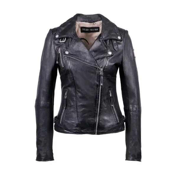 Veste en cuir femme Freaky Nation Biker Princess