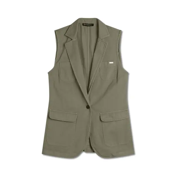 Gilet croisé en gabardine femme Freddy