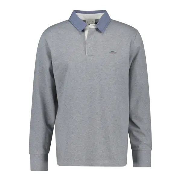 Polo manches longues Gant Reg Chambray Heavy