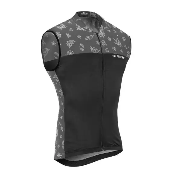 Maillot manches courtes zippé totale Gist Tattoo