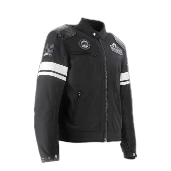 Blouson cuir moto tissu Helstons Revolte Air