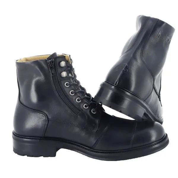 Bottes moto cuir Helstons Prairie Vibram