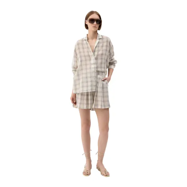 Chemise à carreaux femme Ikikiz