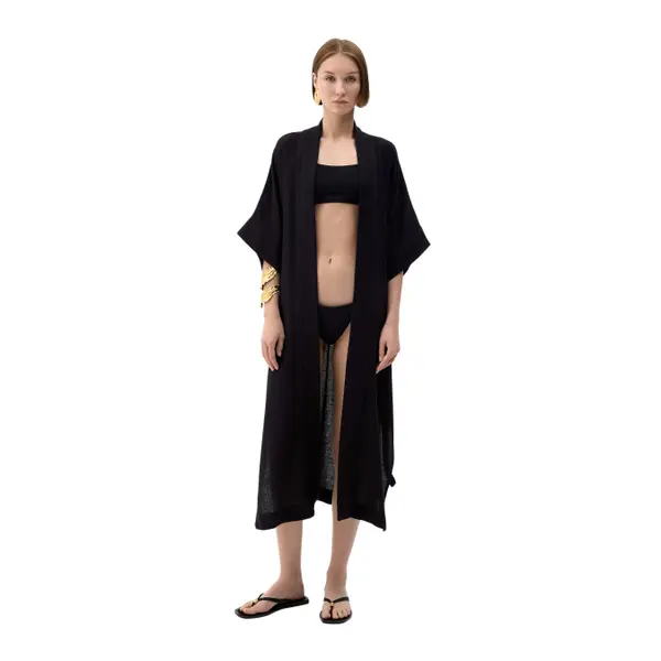 Kimono en lin femme Ikikiz