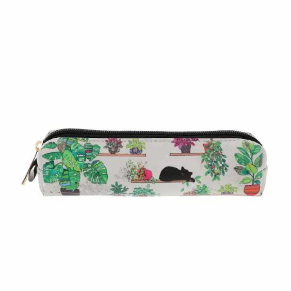 Trousse longue Chaton Plantes femme Kiub Bug Art PU