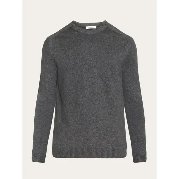 Pull col rond en tricot KnowledgeCotton Apparel Regular Merino