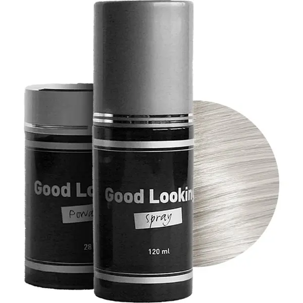 Spray de fixation et poudre cheveux gris Lanaform Good Looking
