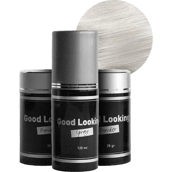 Spray de fixation et poudre cheveux gris Lanaform Good Looking