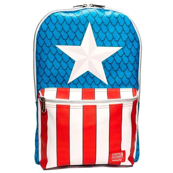 Sac à dos avec épingle enfant Loungefly Marvel Captain America