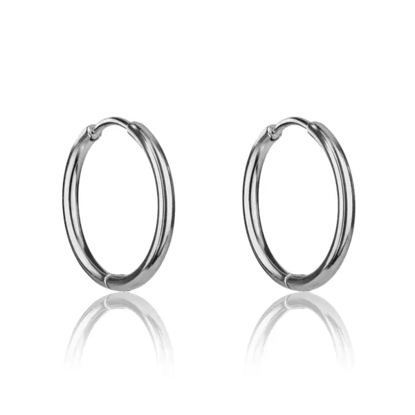 Boucles d'oreilles acier inoxydable femme Marc Lauder Tivoli
